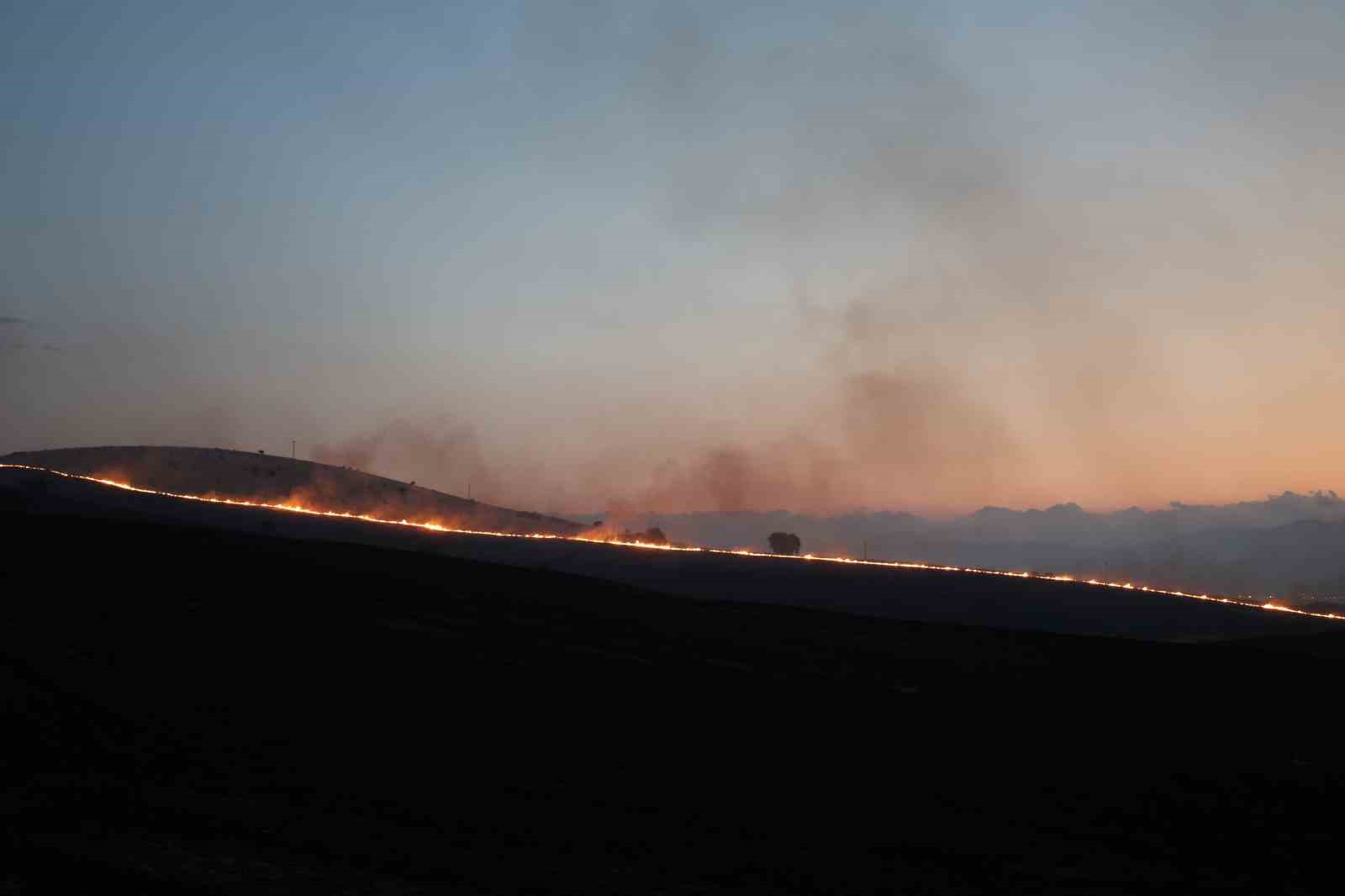 Kahramanmaraş’ta anız ve örtü yangını
