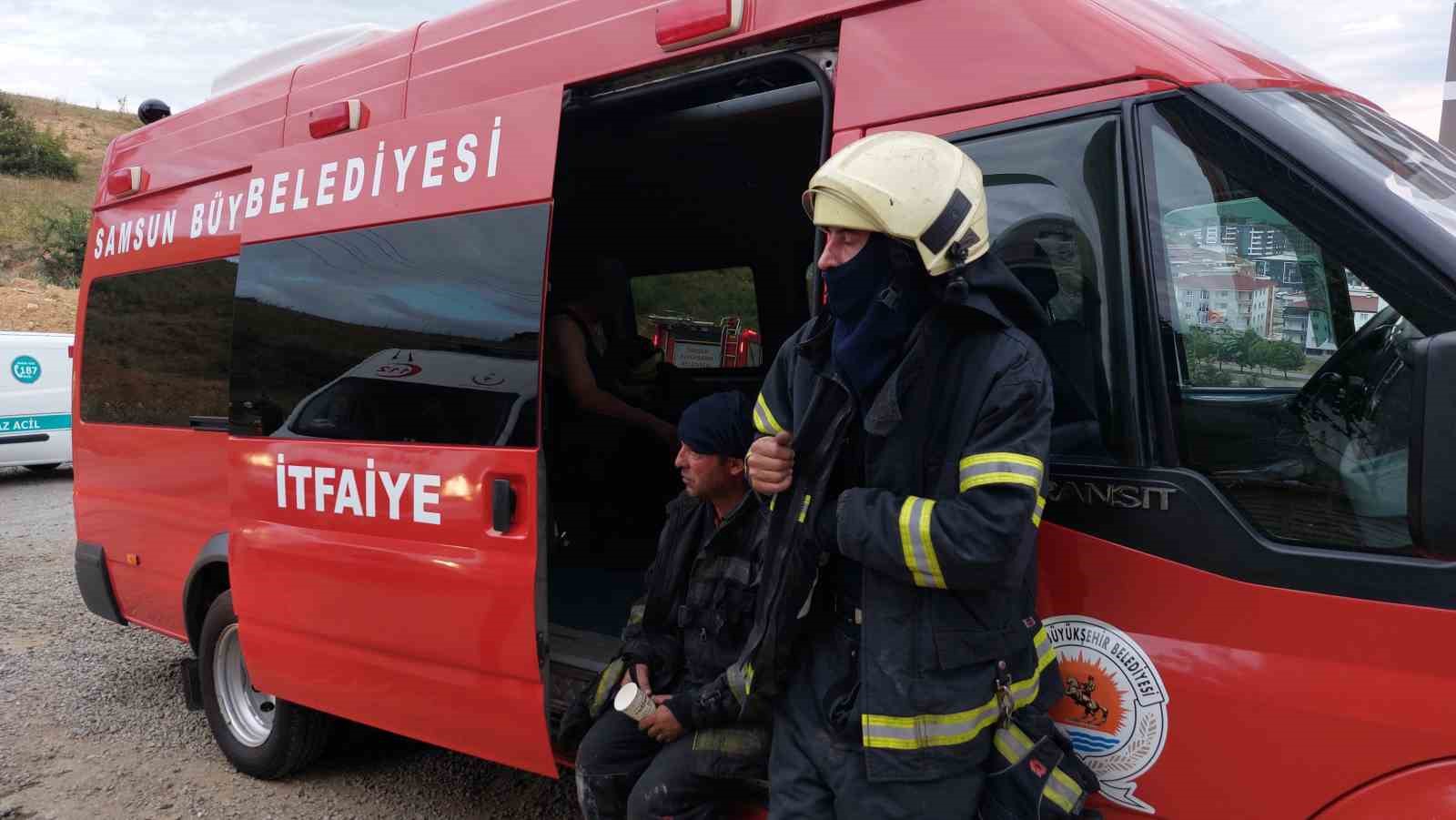 Samsun’da ev yangını
