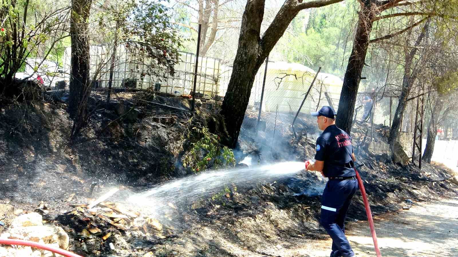 Menteşe’de yangın, ekiplerin zamanında müdahalesi ile söndürüldü
