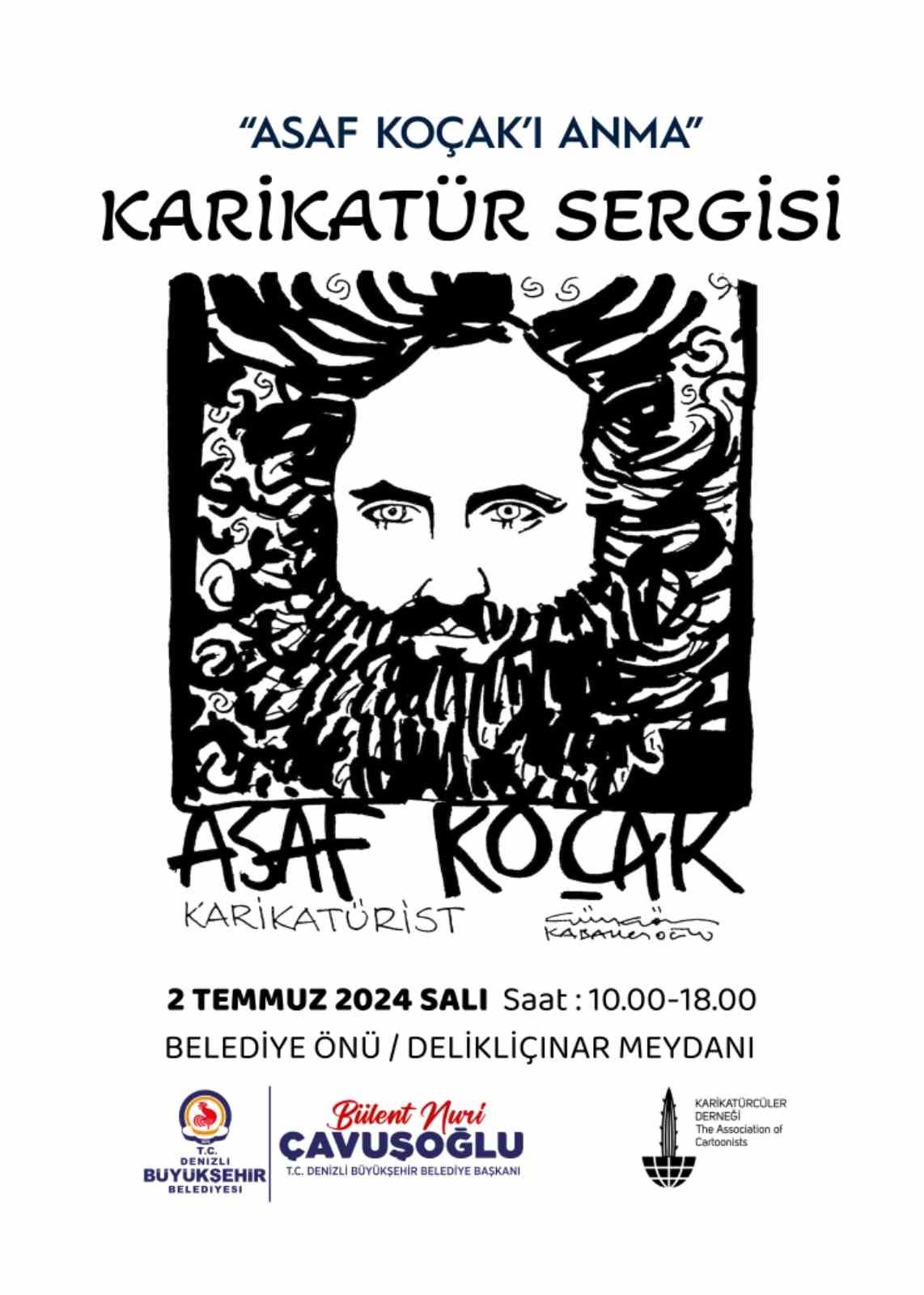 Usta Karikatürist Asaf Koçak 31. ölüm yıldönümünde Denizli’de anılacak
