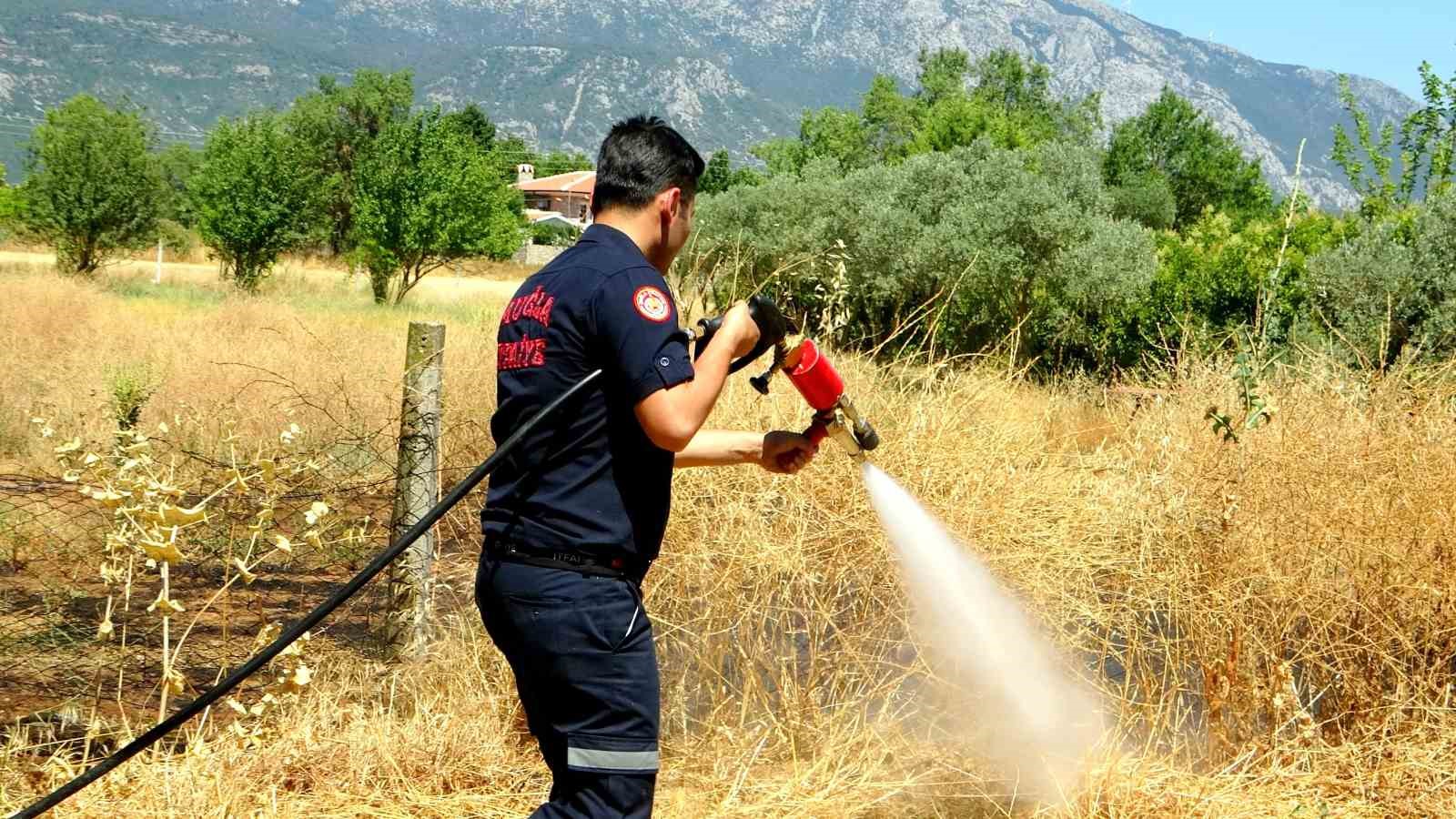 Sigara izmariti yangın çıkardı
