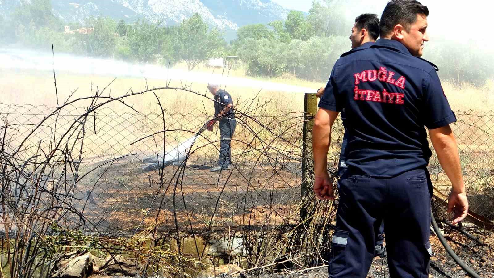 Sigara izmariti yangın çıkardı
