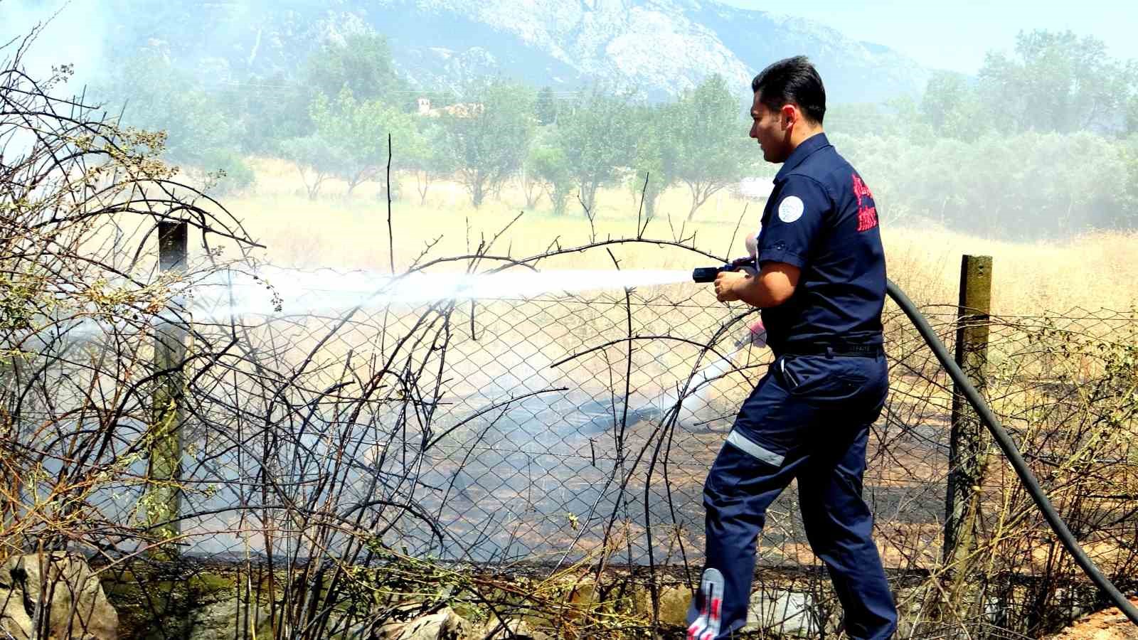 Sigara izmariti yangın çıkardı
