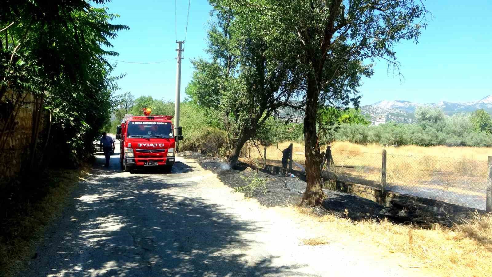 Sigara izmariti yangın çıkardı
