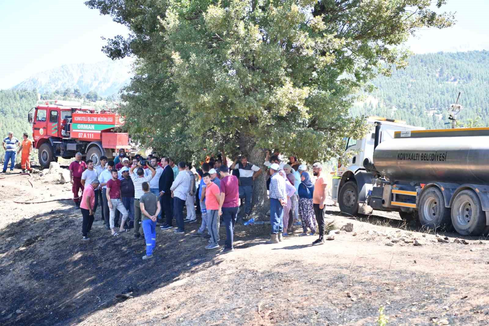 Başkan Kotan, Doyran’daki yangın alanında incelemelerde bulundu
