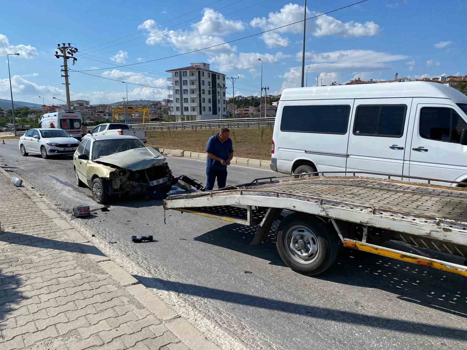 Samsun’da otomobil ile pikap çarpıştı: 1 yaralı
