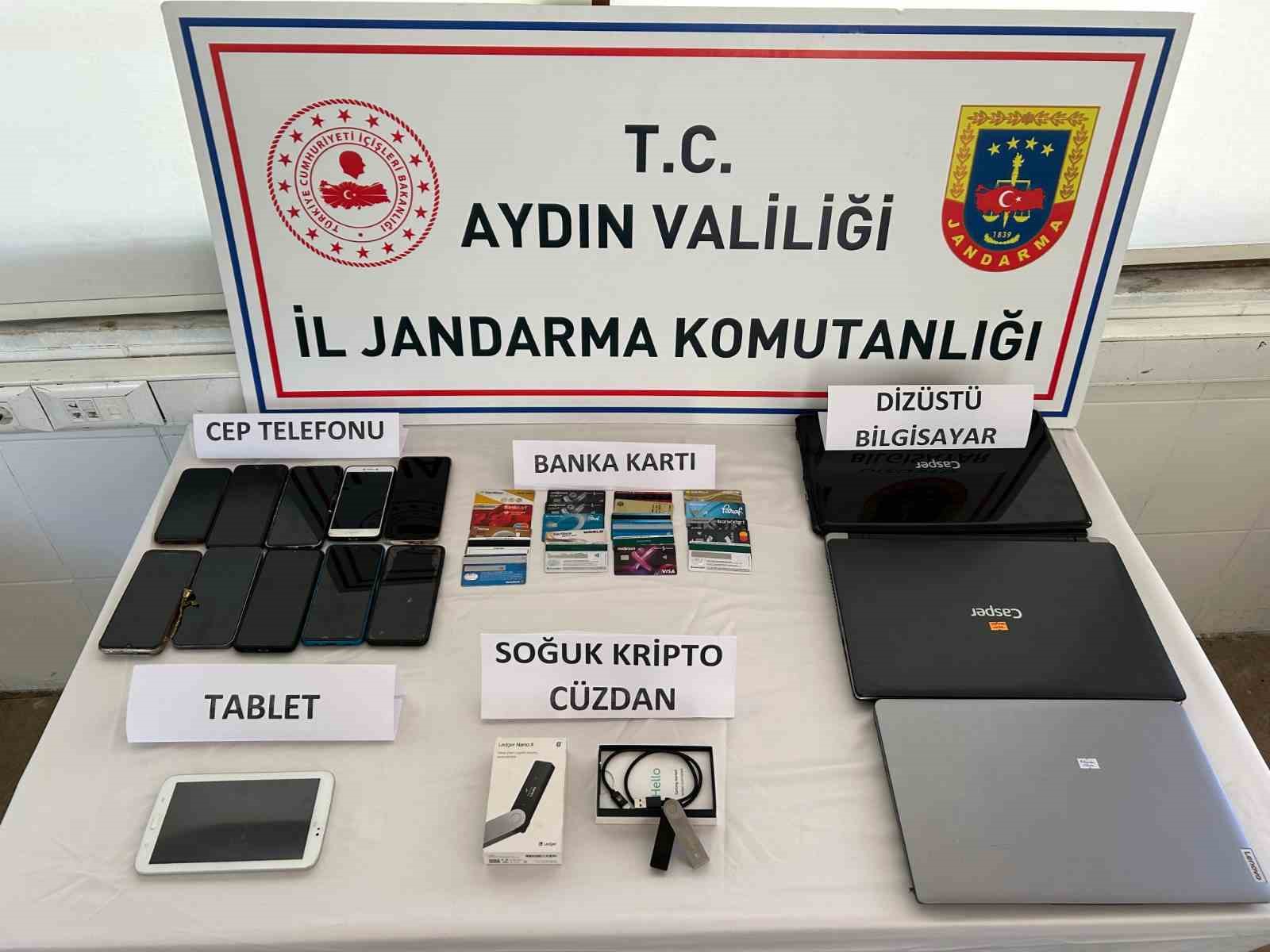 Aydın merkezli dolandırıcılık operasyonunda 9 tutuklama
