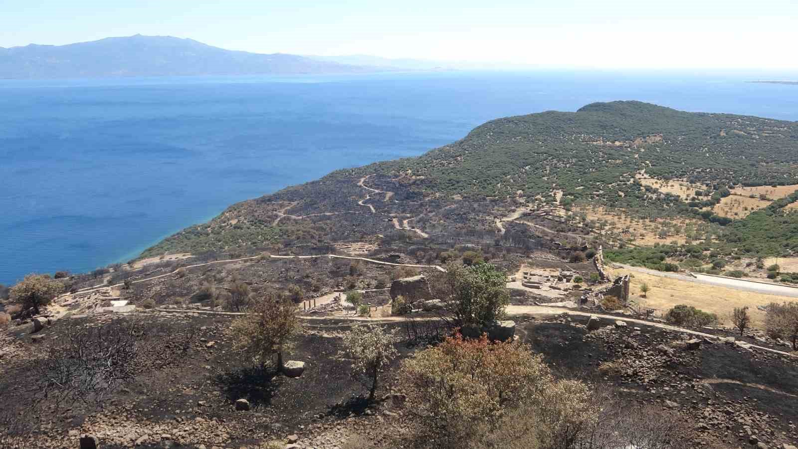 Yangından etkilenen Assos Ören yeri yeniden ziyarete açıldı
