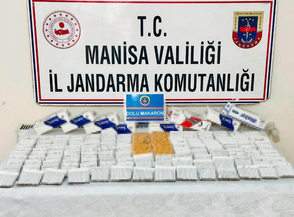 Markette makaron ele geçirildi
