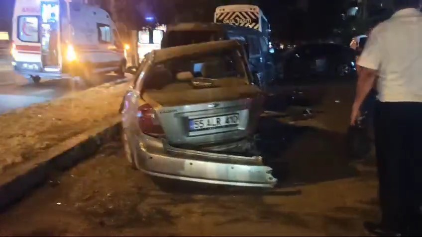 Samsun’da trafik kazası: 2 yaralı
