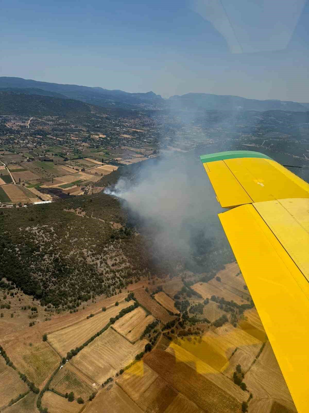 Muğla’nın Menteşe İlçesinde orman yangını
