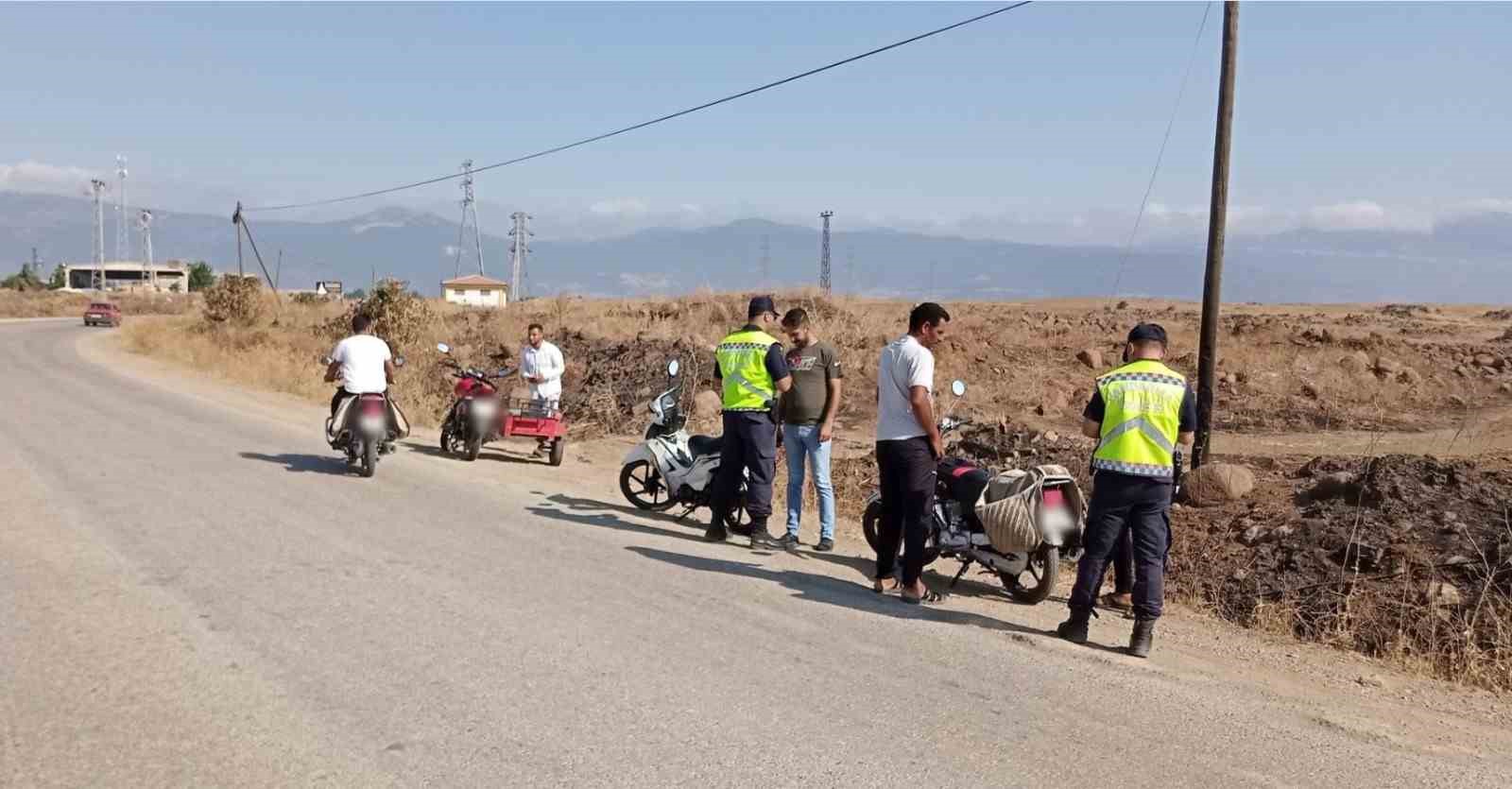 Gaziantep’te 10 motosiklet sürücüsüne 60 bin 941 TL ceza
