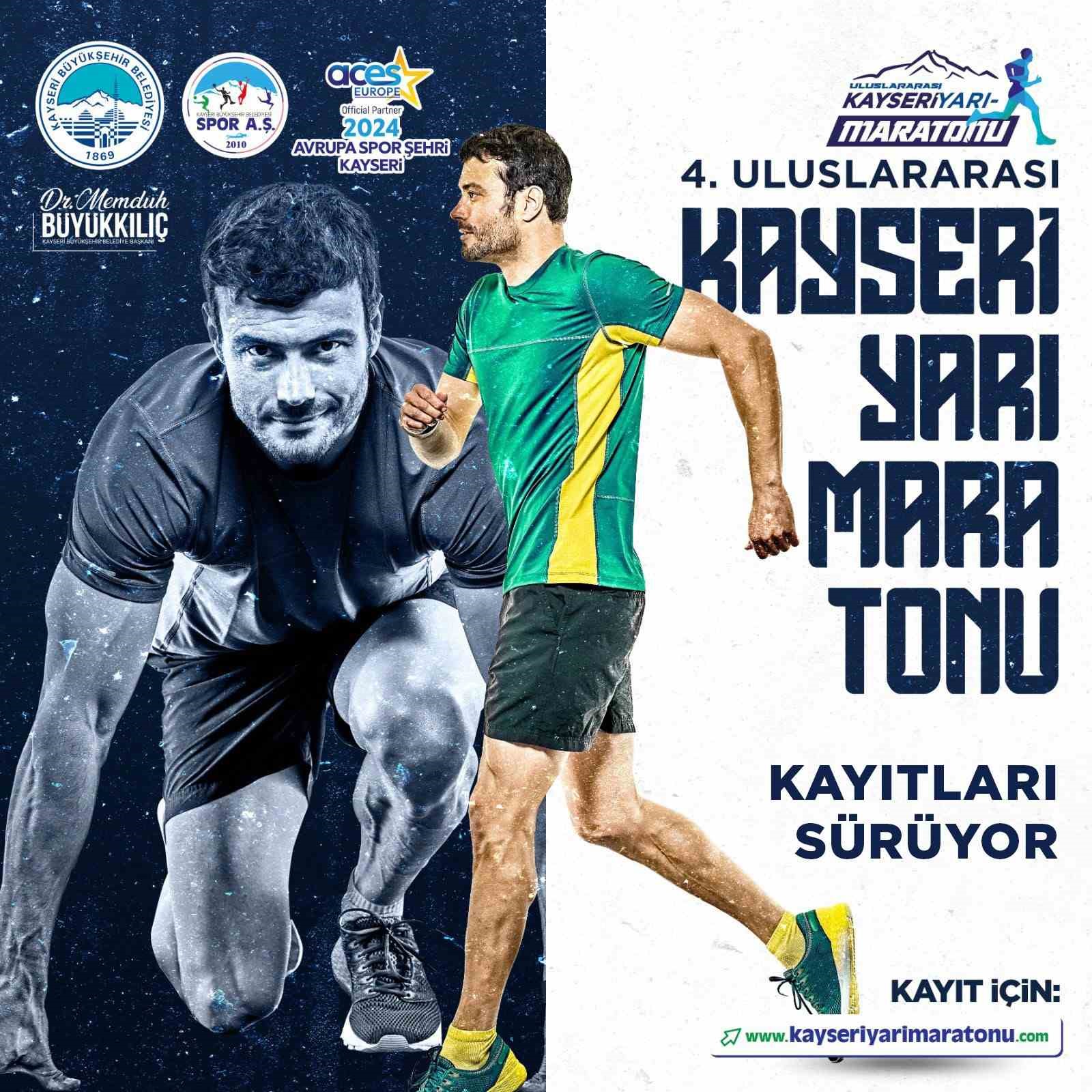 4’üncü Uluslararası Kayseri Yarı Maratonu kayıtları sürüyor
