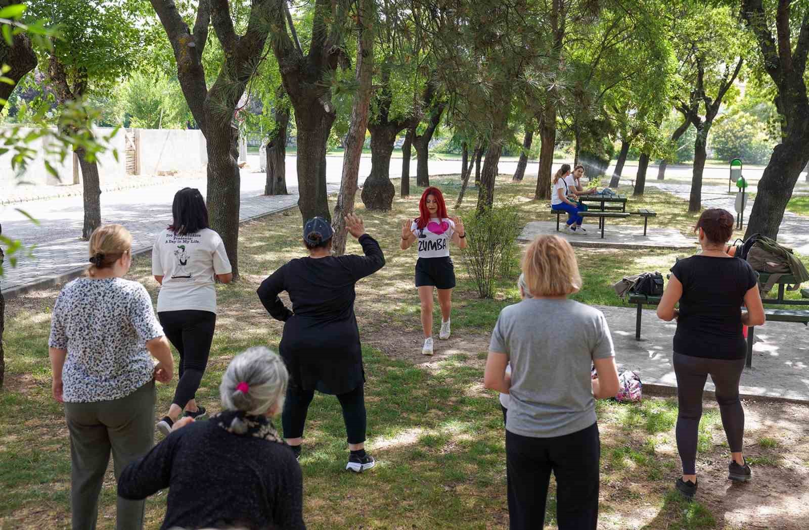 Tepebaşı’nda açık havada spor zkeyfi
