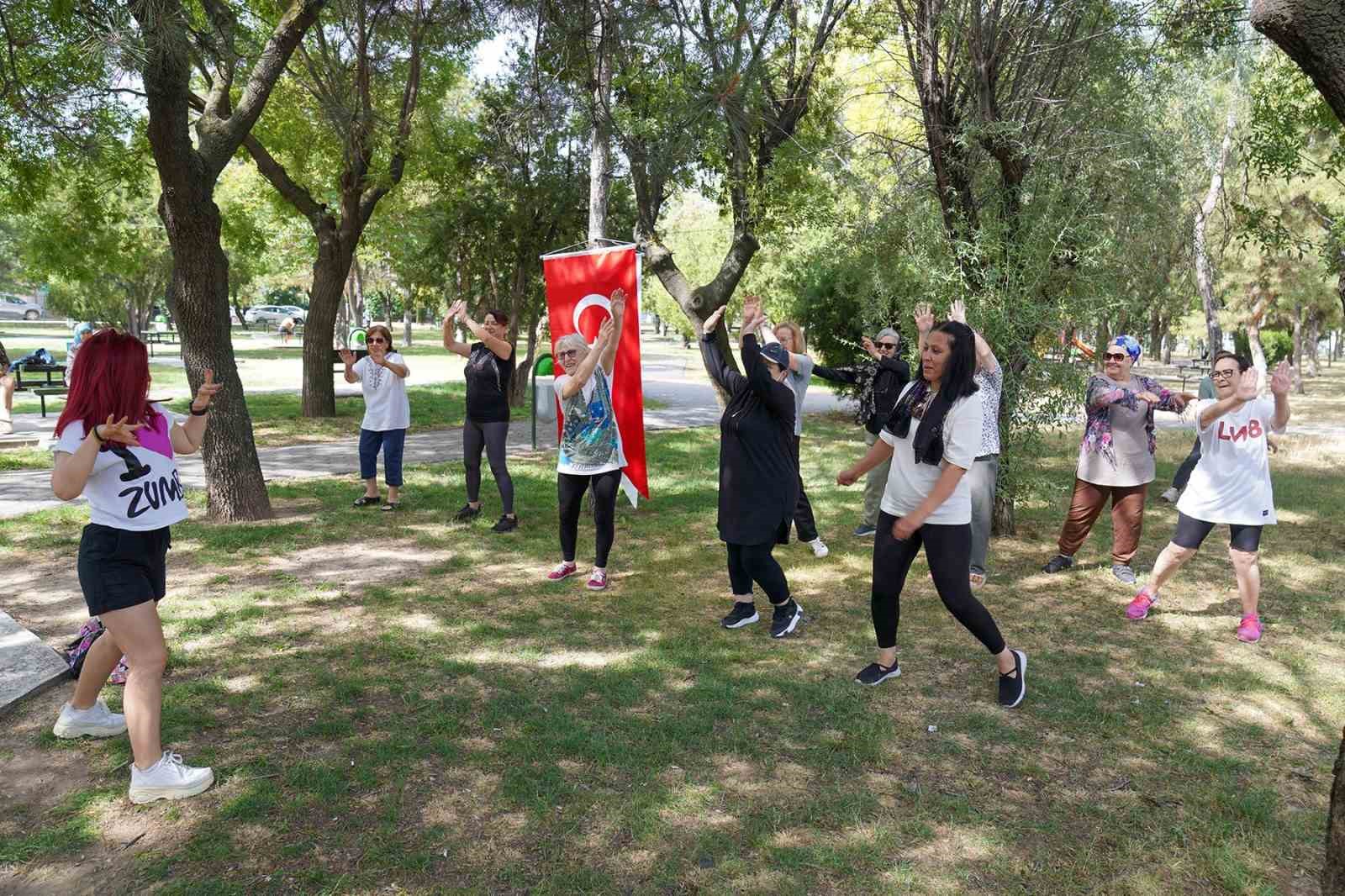 Tepebaşı’nda açık havada spor zkeyfi
