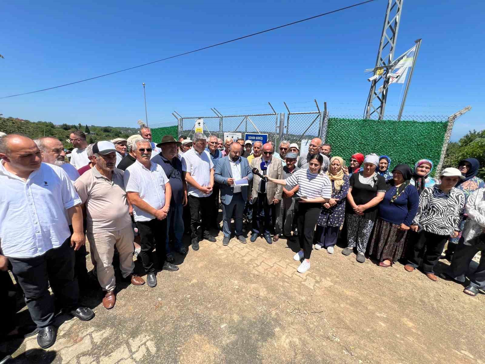 Trabzon’da mahalleliden Aksa’ya doğal gaz tepkisi
