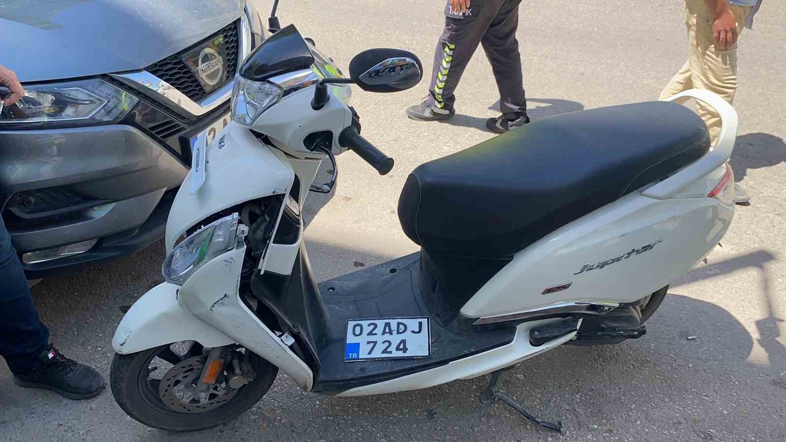 Devrilen motosikletin sürücüsü yaralandı
