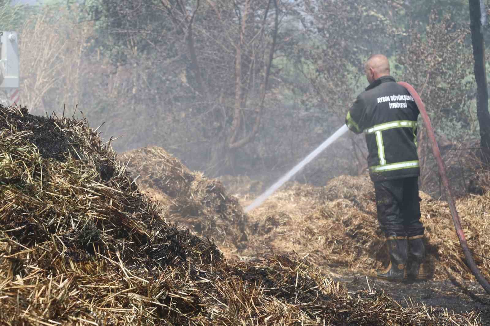 Koçarlı’da saman deposu yangını korkuttu
