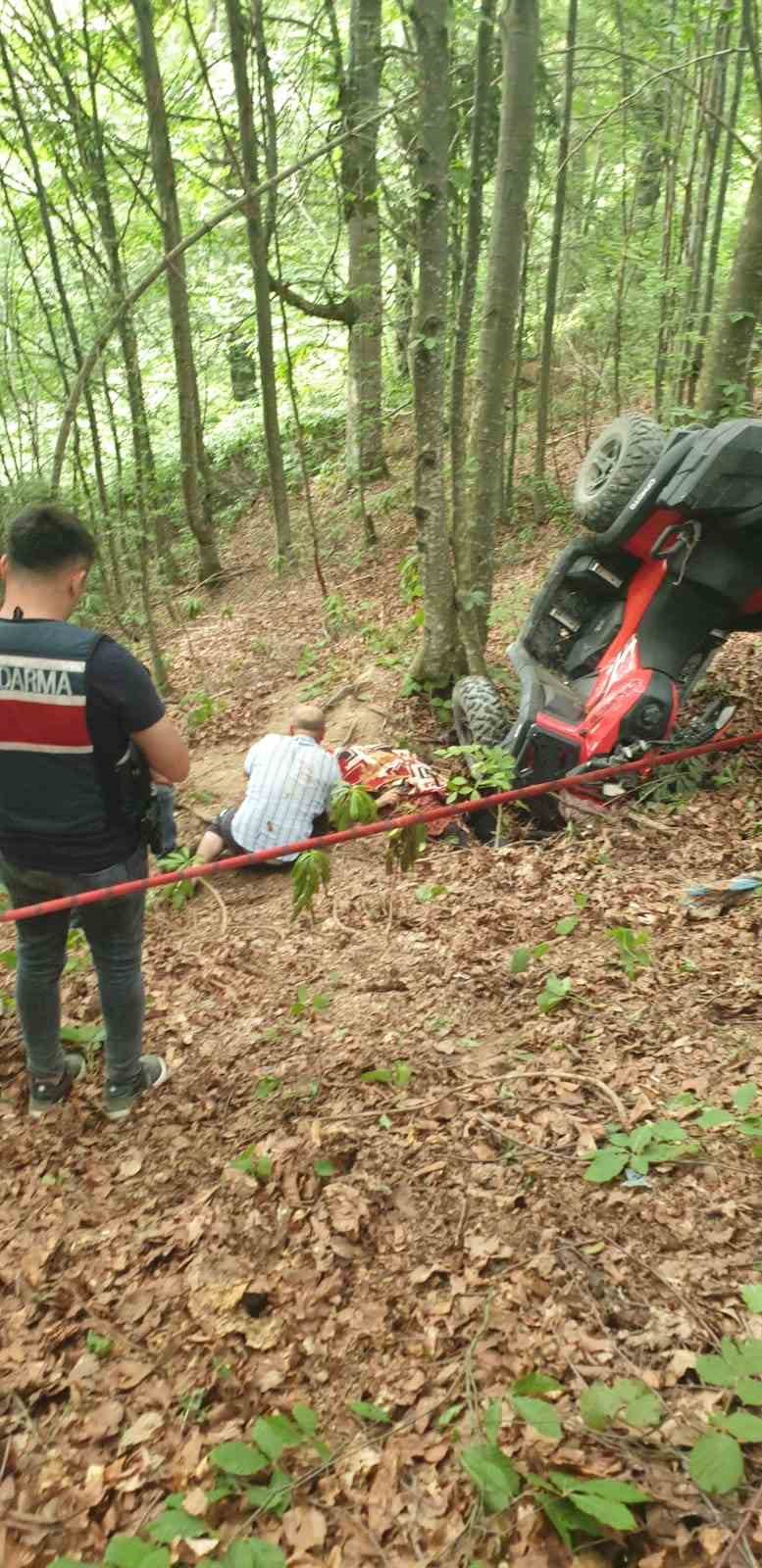 Yayla yolunda kontrolden çıkan arazi aracı devrildi: 1 ölü
