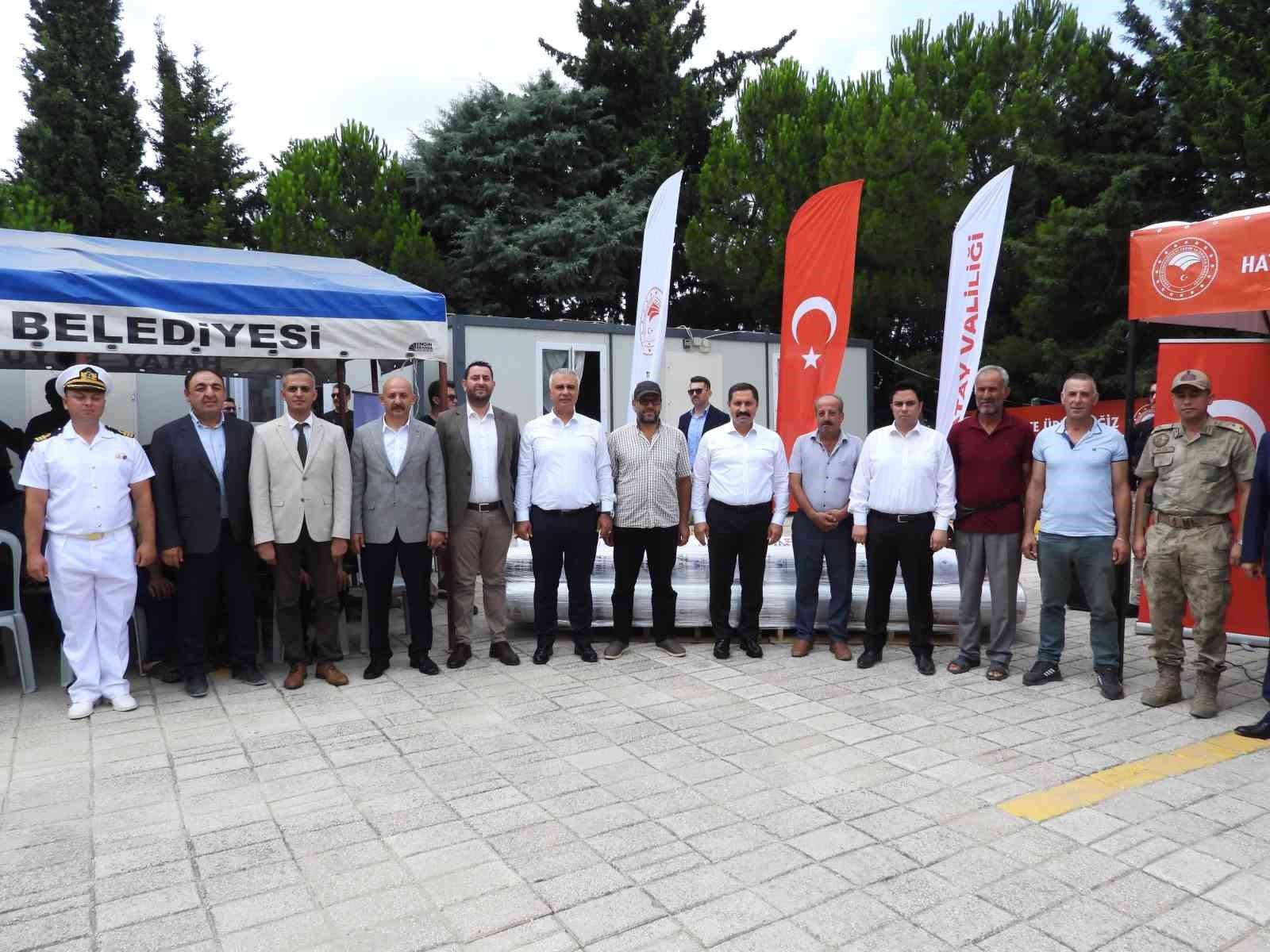 Tarım merkezi Hatay’da depremzede üreticiye can suyu
