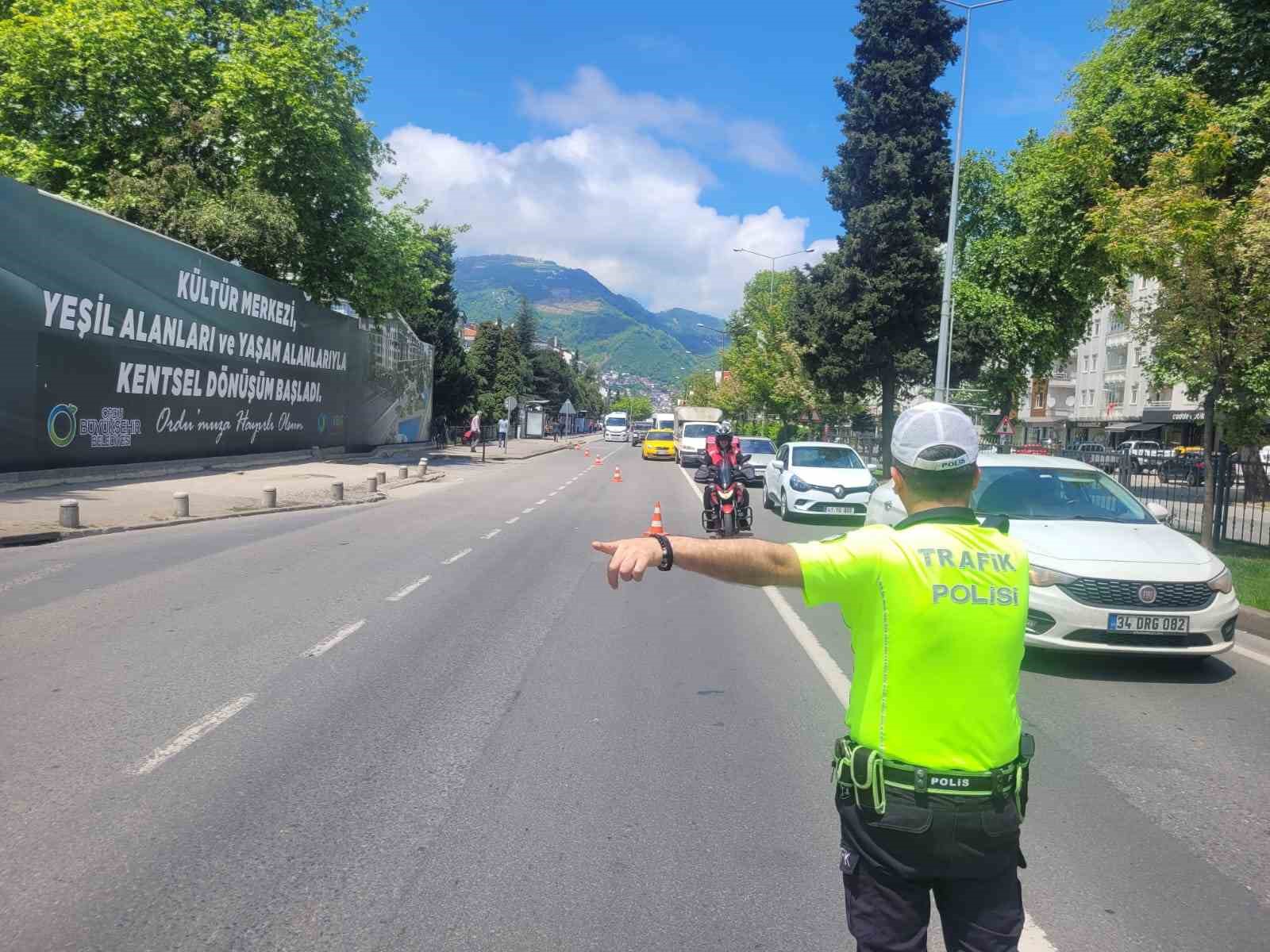 Ordu’da bir haftada 14 binden fazla araç ve sürücüsü denetlendi
