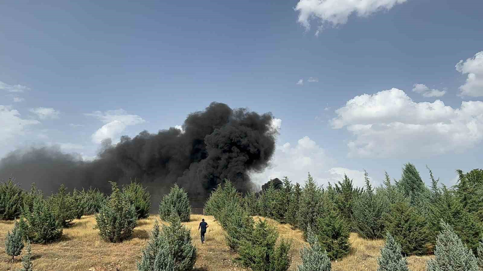 Malatya’da korkutan konteyner yangını
