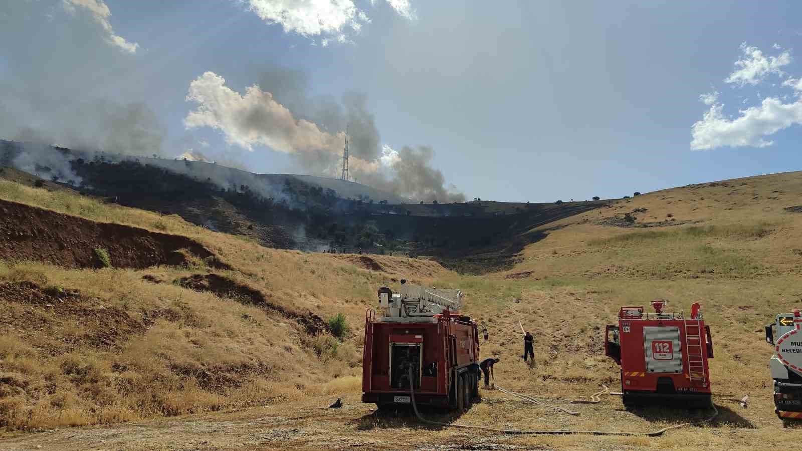 Muş’ta çıkan örtü yangını kontrol altına alındı
