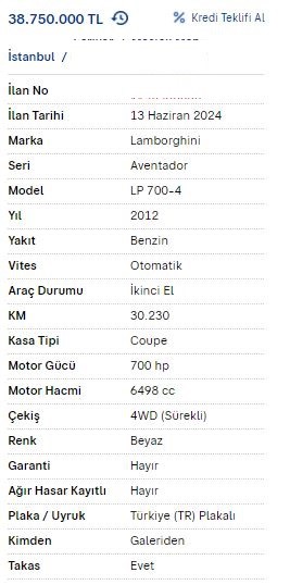 Türkiye’deki ikinci el lüks otomobillerin Avrupa’ya göre fiyat farkları dikkat çekti
