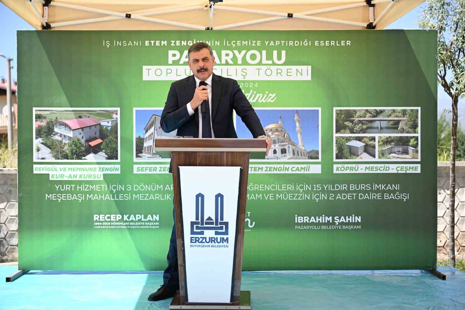 Vali Çiftçi, Cami açılışına katıldı
