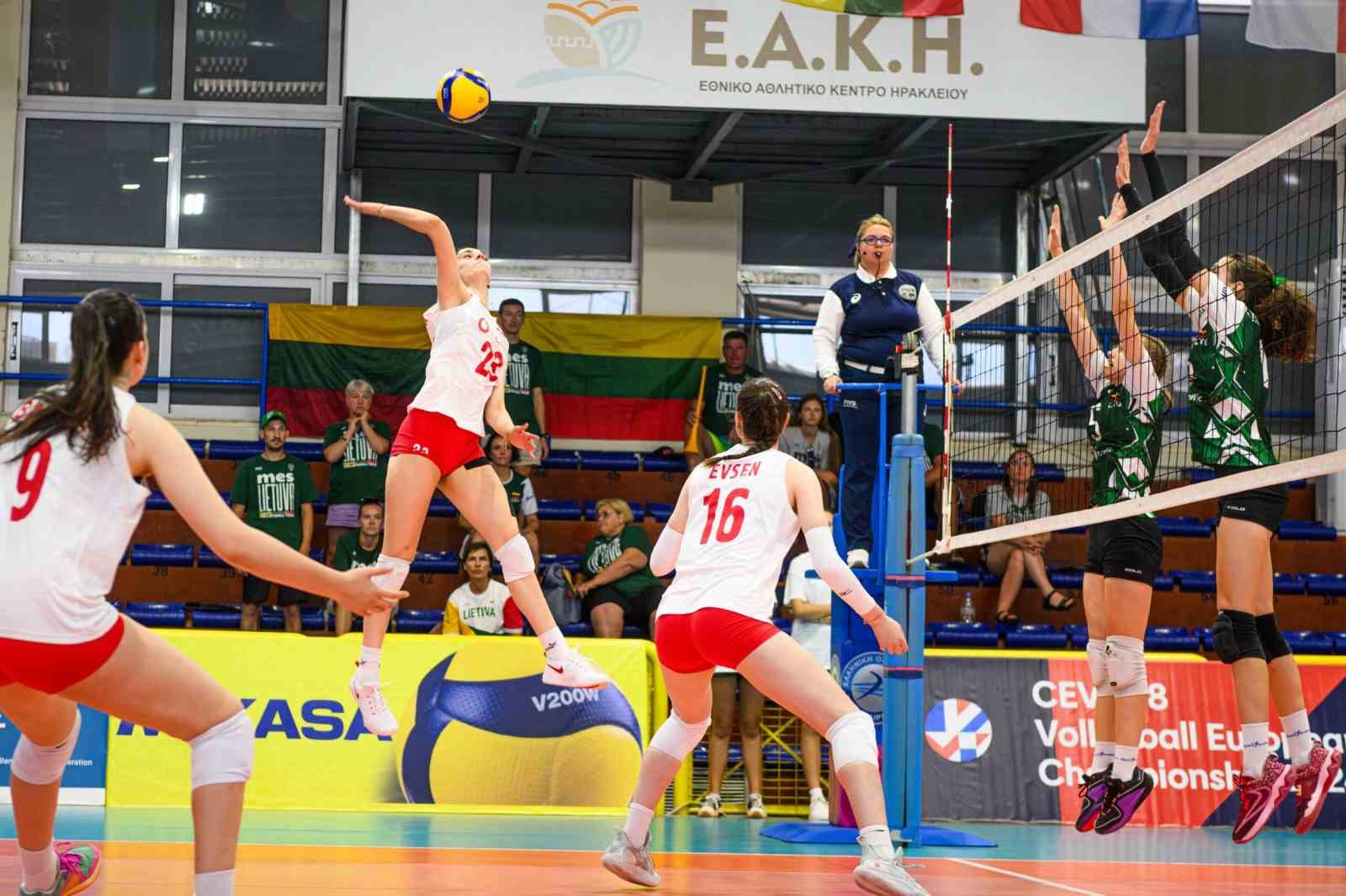 U18 Kadın Voleybol Milli Takımı, Litvanya’yı 3-1 mağlup etti
