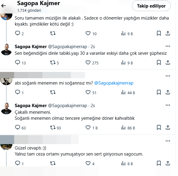 Samsunlu rapçi Sagopa Kajmer: “Saygı1 için ilk teklif bana geldi, 10 yıl sonra kabul ederim”
