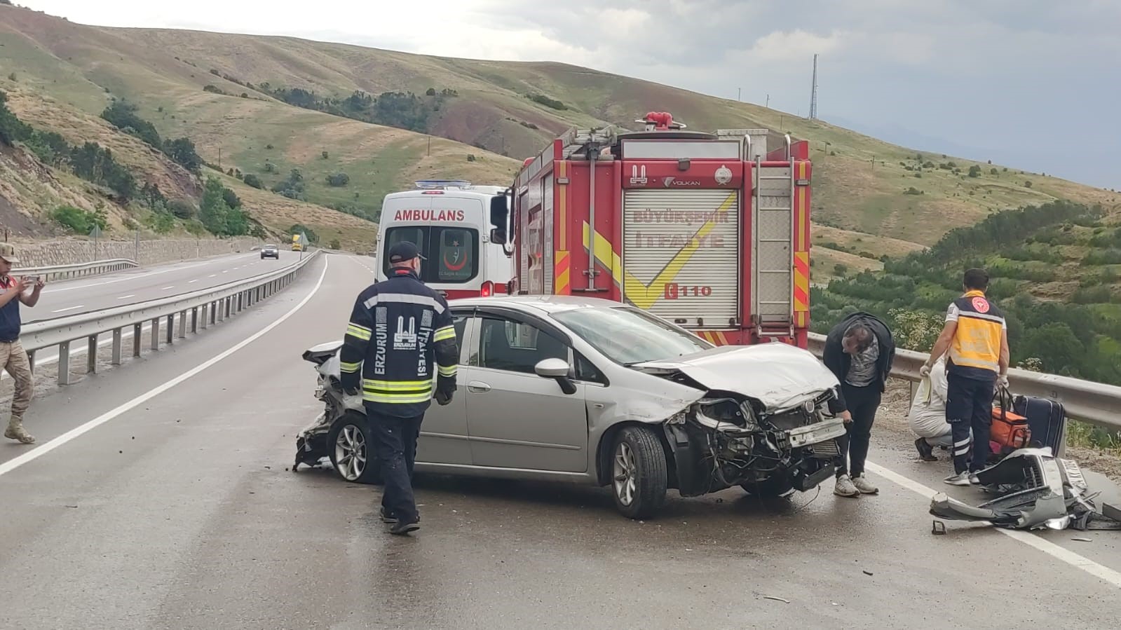 Erzurum’da zincirleme trafik kazası: 8 yaralı
