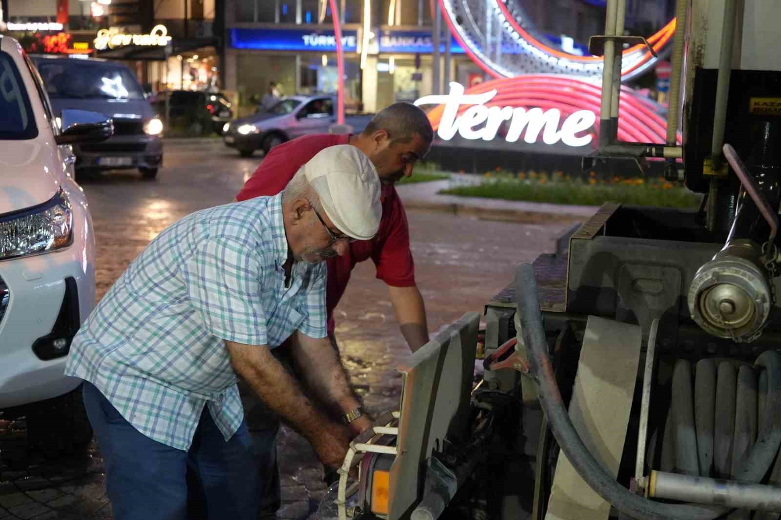 Taşma sınırına gelen Terme Çayı korkuttu
