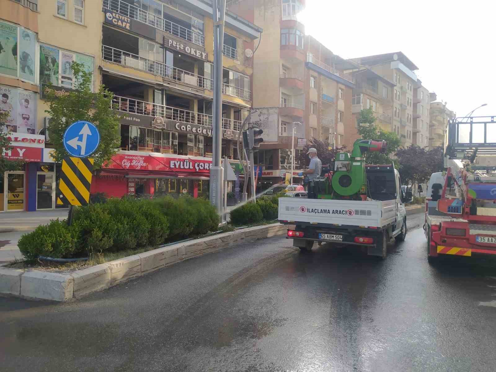 Hakkari’de haşere ile mücadele devam ediyor
