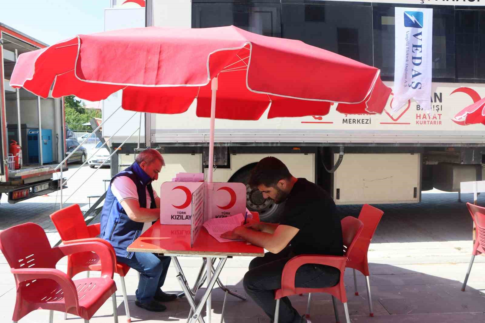 VEDAŞ personelinde kan bağışı
