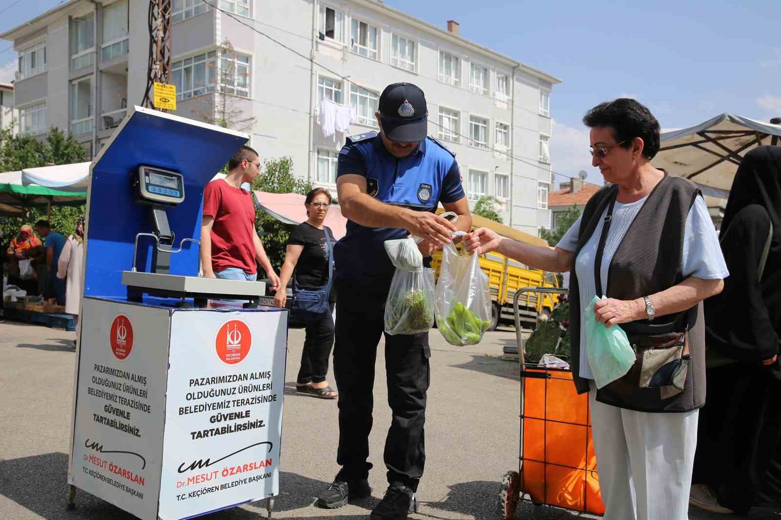 Keçiören’de Zabıta ekipleri pazar denetiminde
