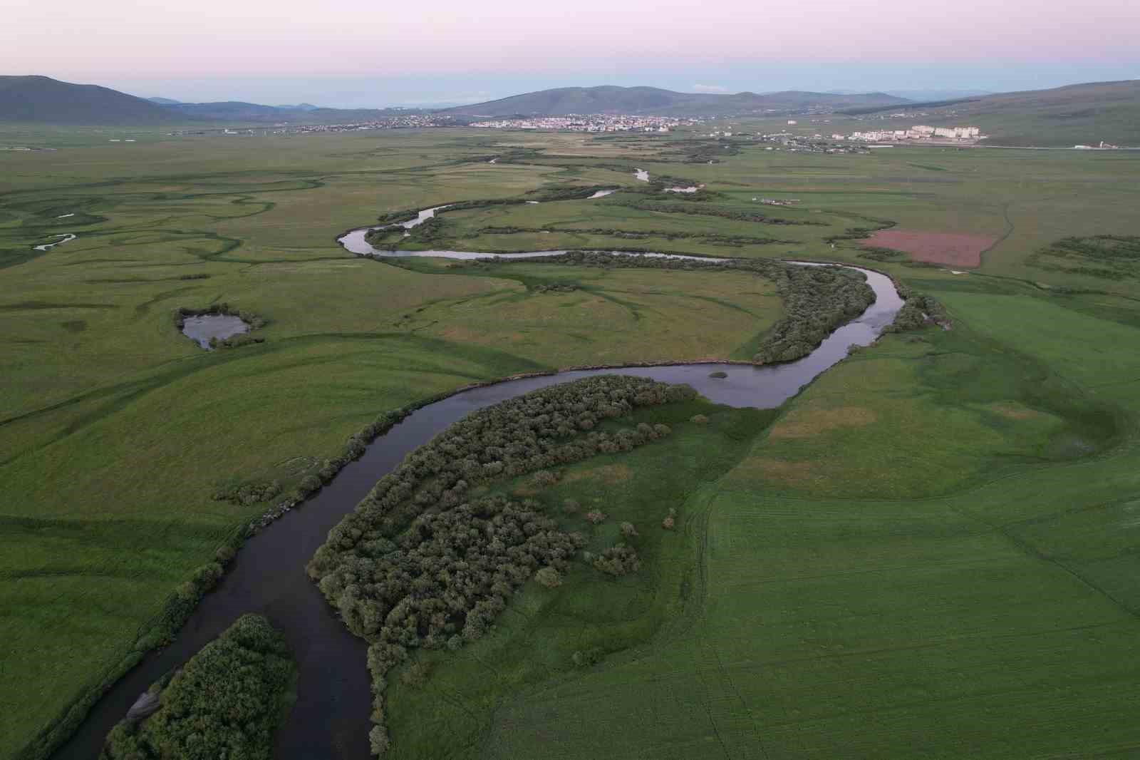 Ardahan’da menderesler havadan görüntülendi
