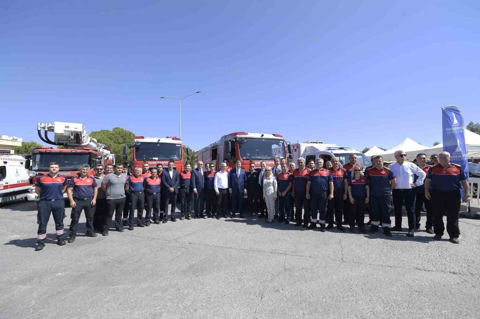 İzmir AOSB’de kurulacak itfaiye merkezinin temelini atıldı
