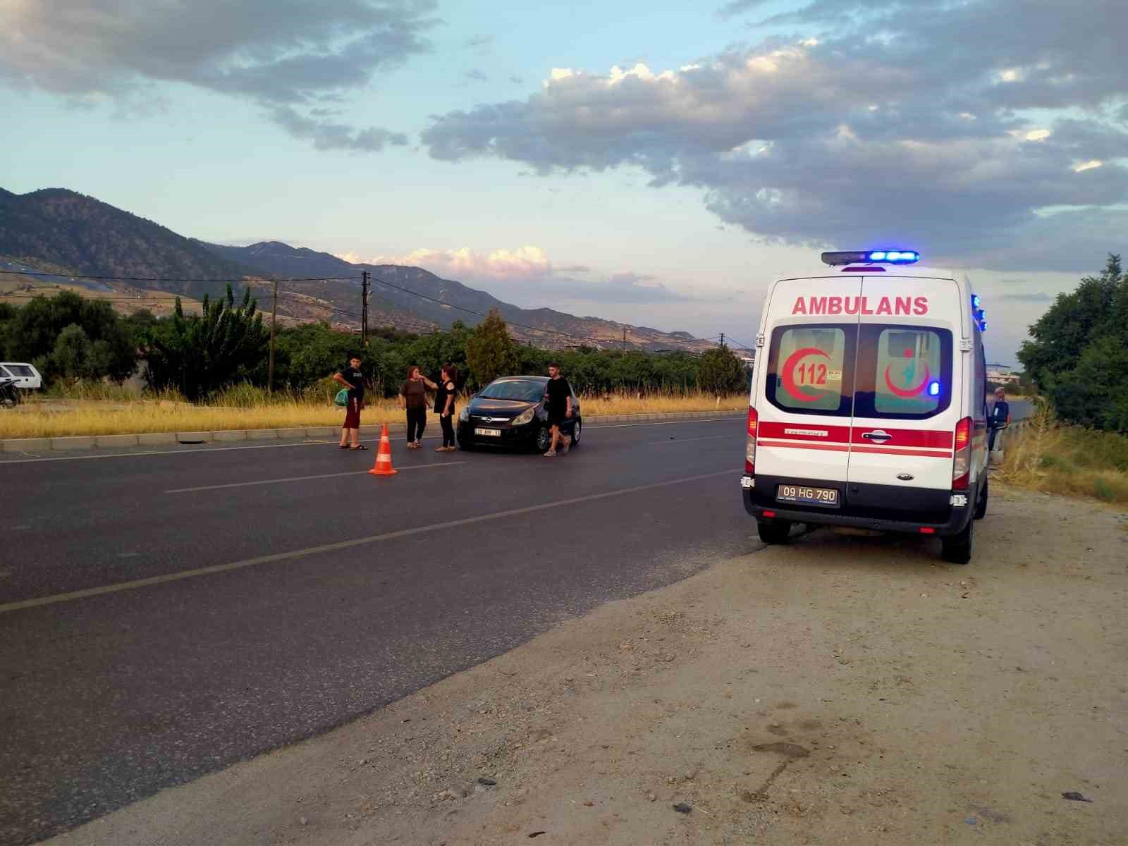 Aydın’da otomobil tarlaya uçtu: 2 yaralı
