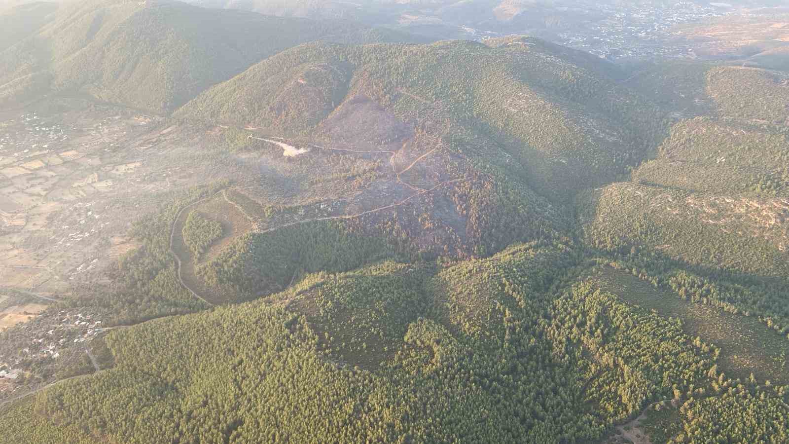 Bodrum’da orman yangına 18 saat sonra kontrol altına alındı
