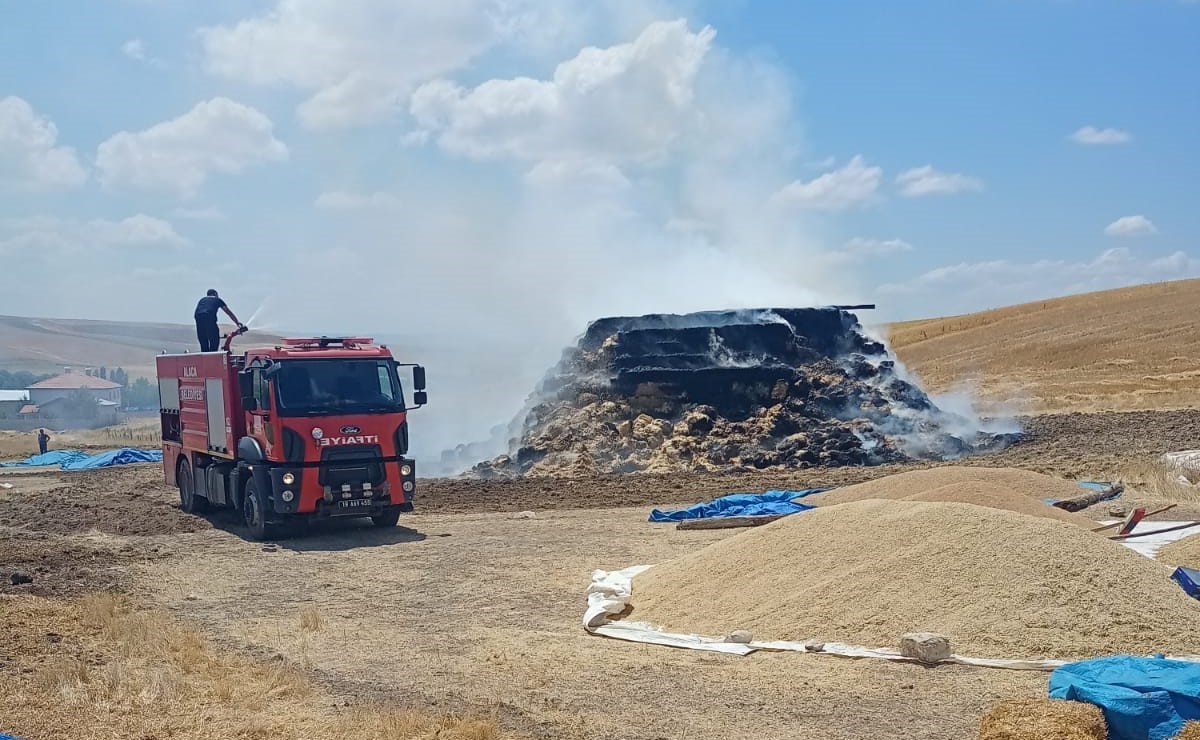 Alaca’da korkutan yangın
