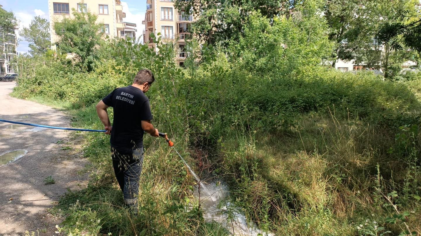 Bartın’da sinek ve larva mücadelesi sürüyor
