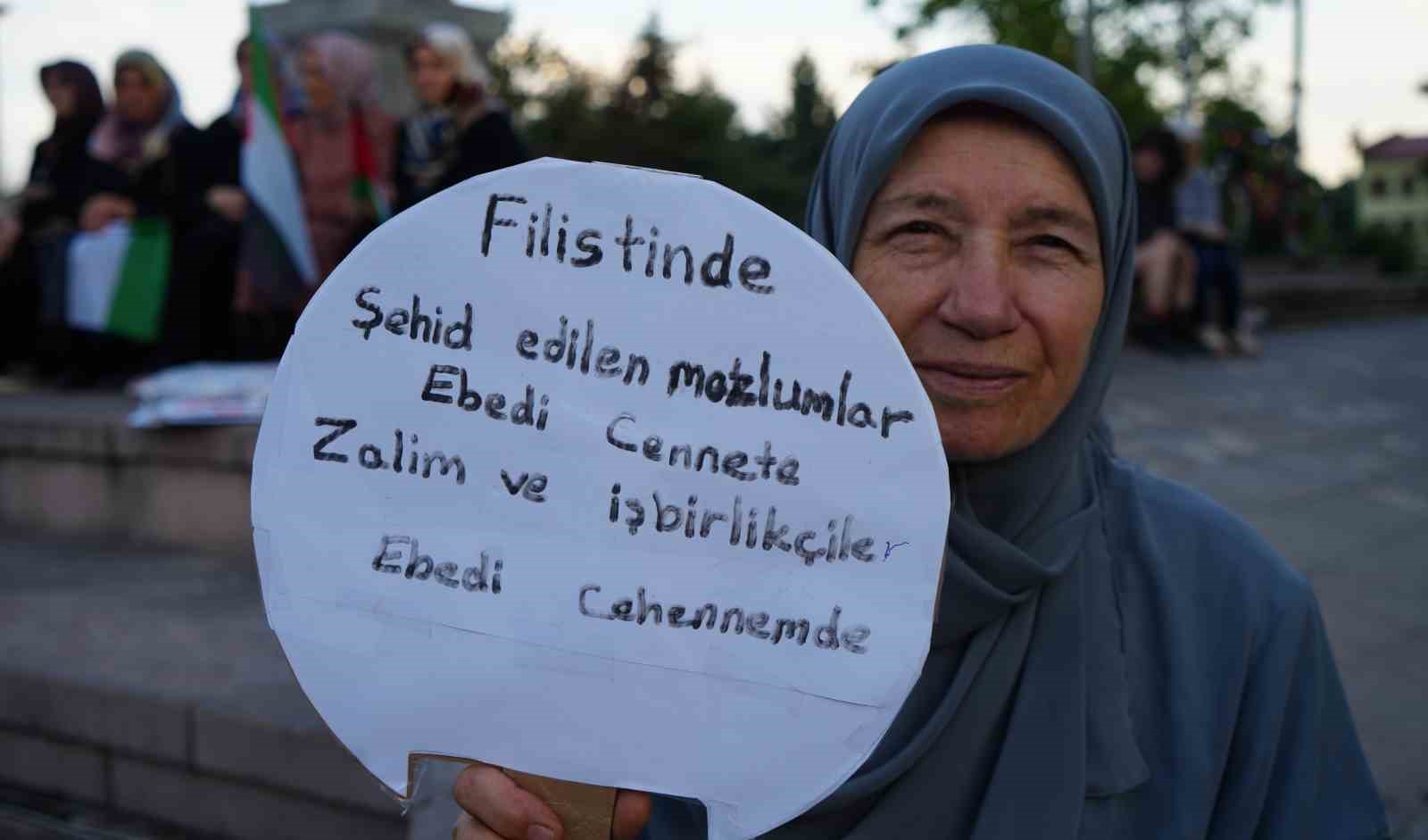 Kırıkkale’de Filistin’e destek gösterisi
