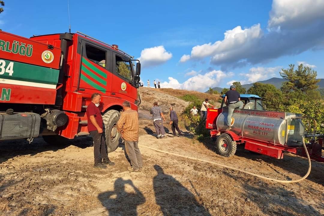 Bolu’da çıkan orman yangını büyümeden söndürüldü
