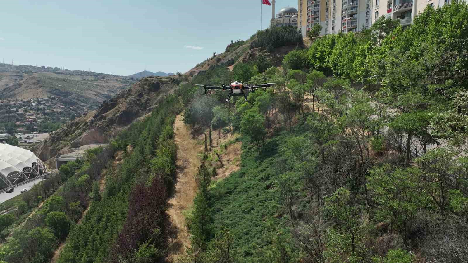 Ankara’nın havadan ilaçlanması Bursa’dan
