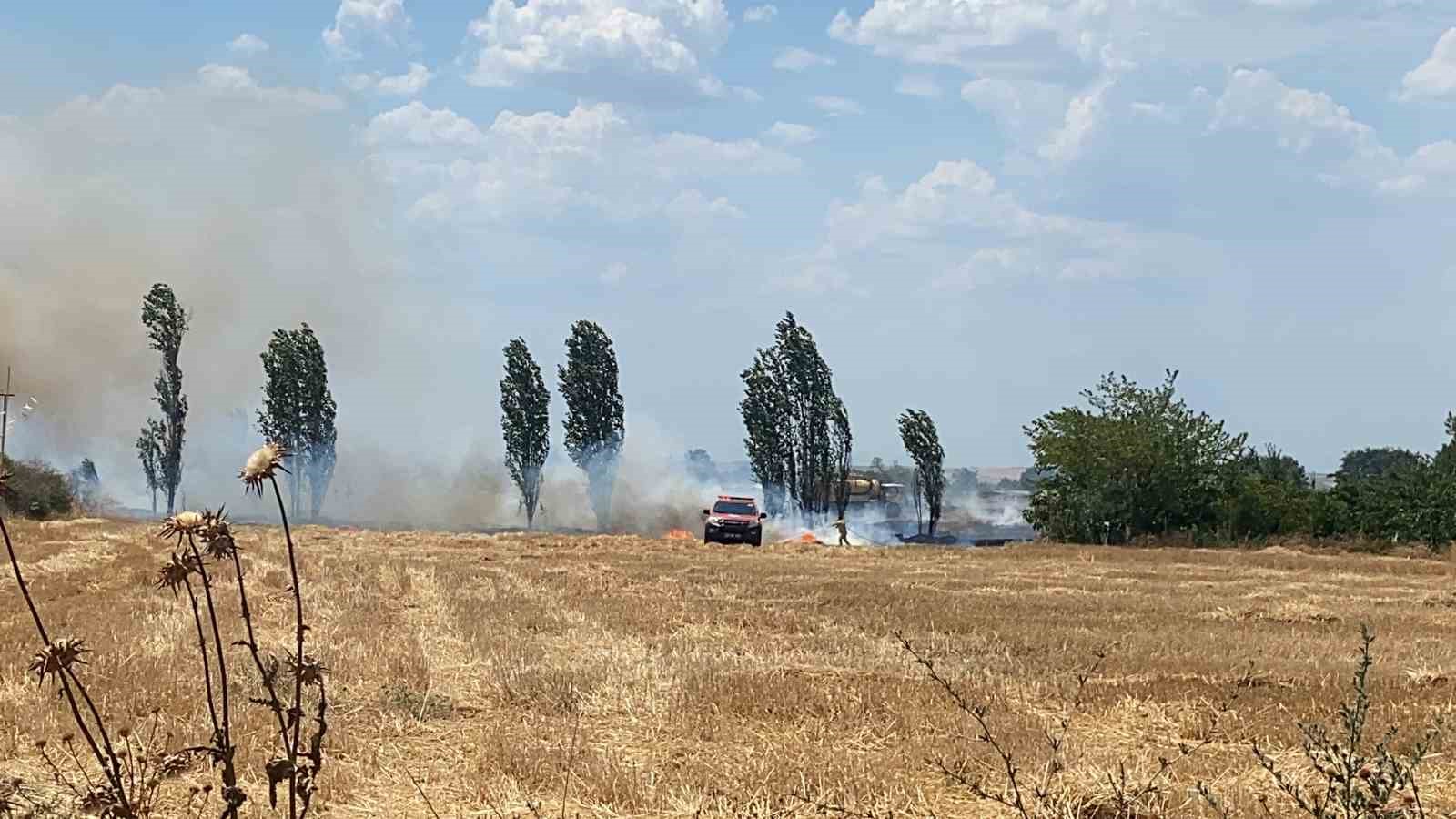 Edirne’de 500 dönüm arazi yangınla kül oldu
