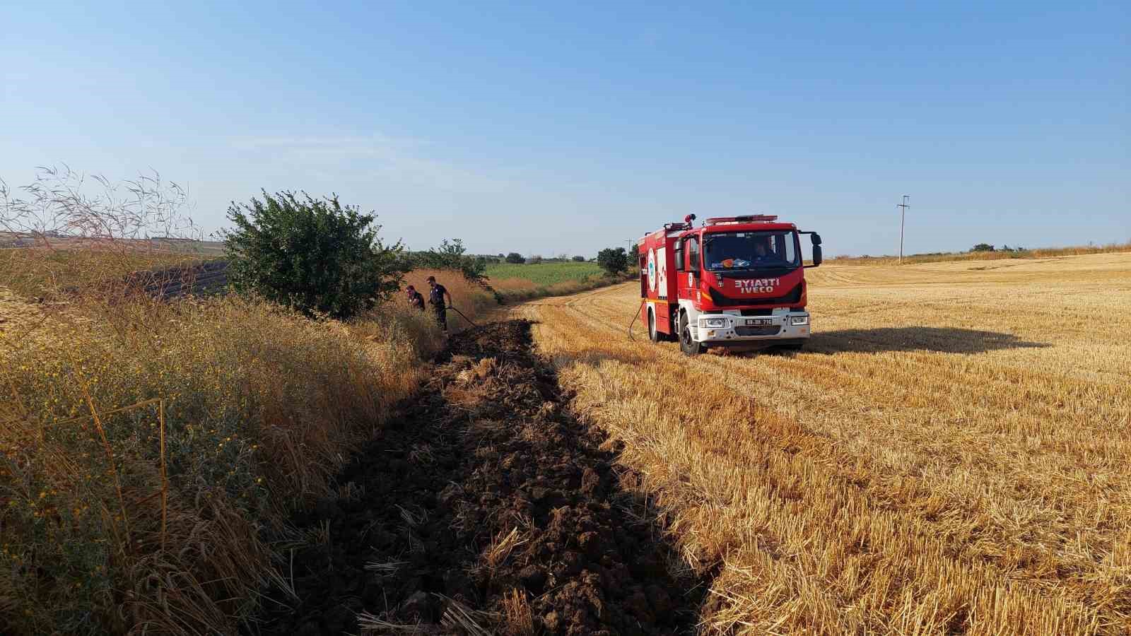 Tekirdağ’da 100 dönümlük alan yandı
