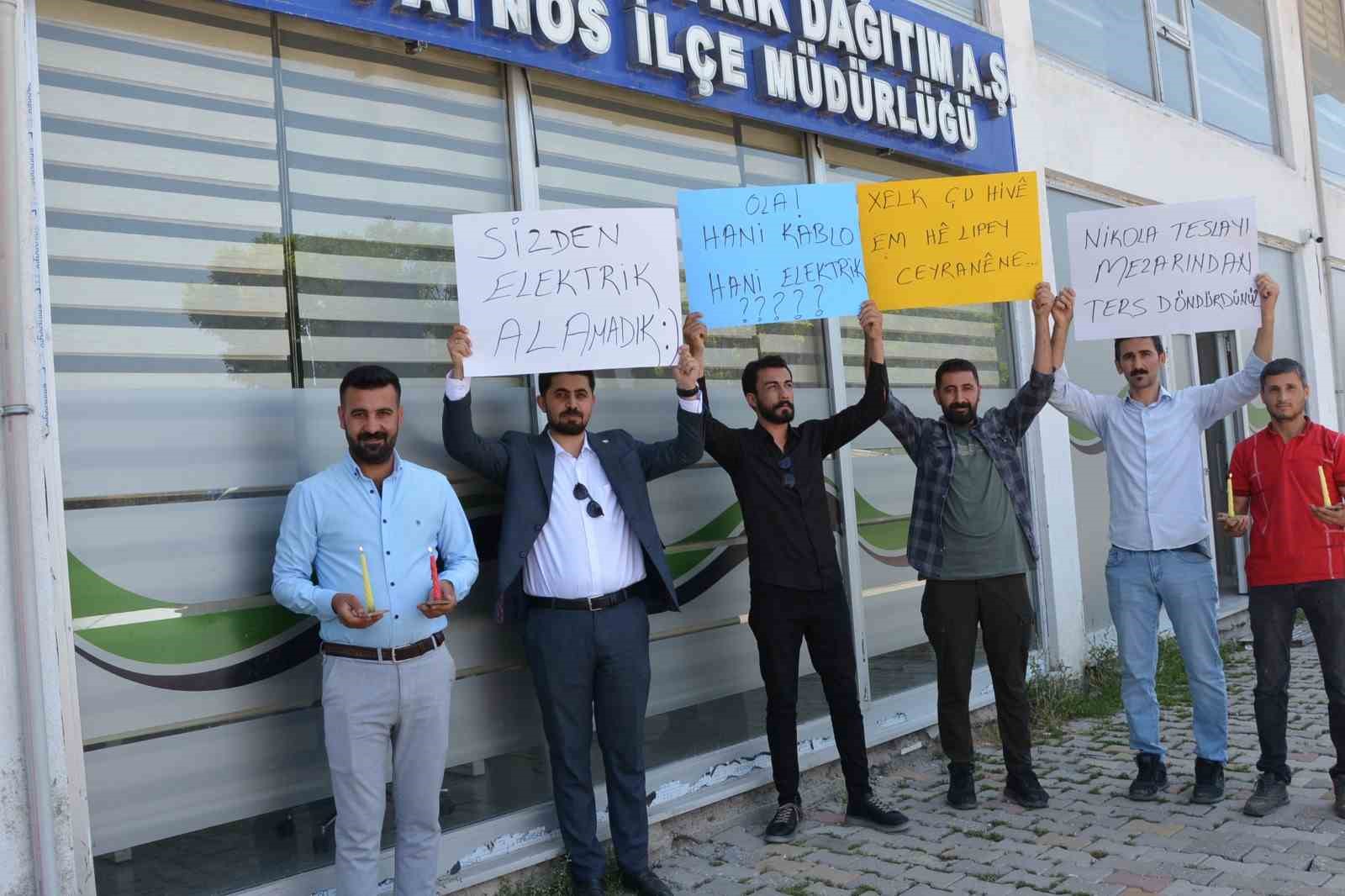 Aras EDAŞ’ı protesto ettiler
