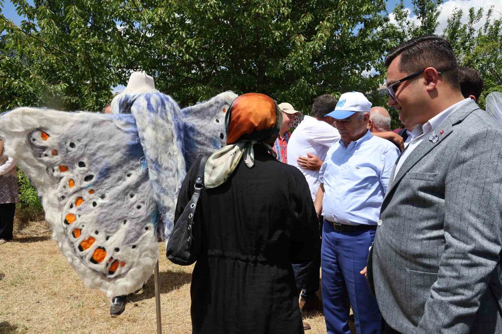 Saimbeyli Kelebeği sanata dönüştü
