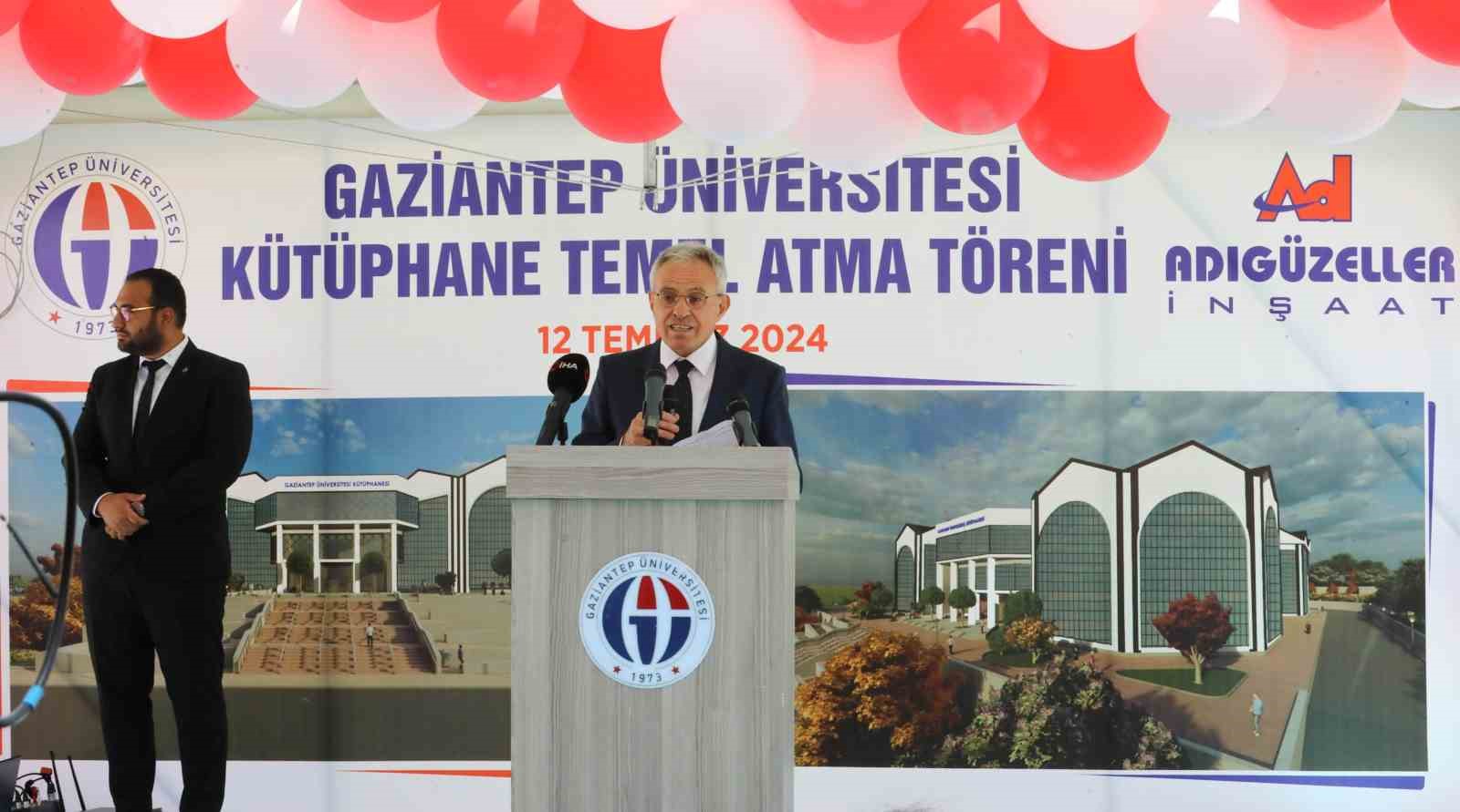 Gaziantep Üniversitesinde yeni kütüphane binasının temeli atıldı
